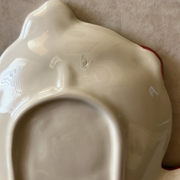 Gingerbread Man Ceramic Serving Platter with Scarf & Candy Buttons - Picture 5 of 6